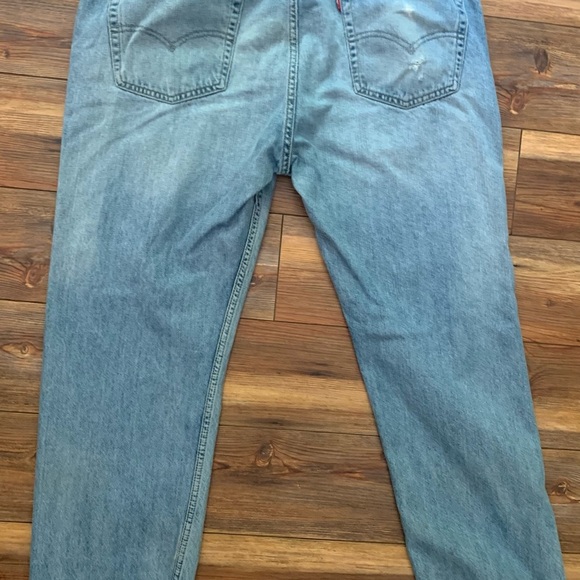 Levis 505 Straight Leg Jeans Wore In Size 38x30 faded - Picture 11 of 12